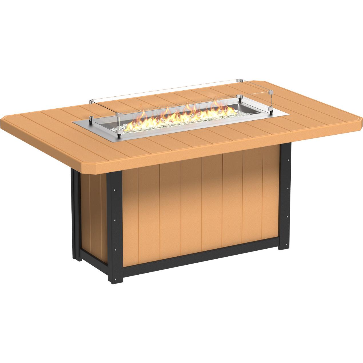 LuxCraft Lumin 79-Inch Rectangular Counter Height Fire Table