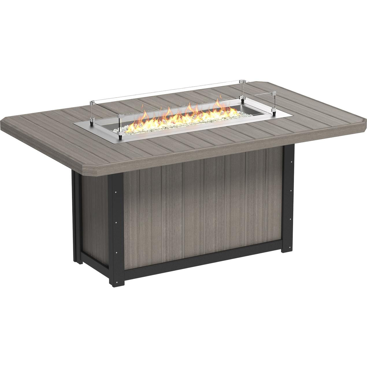 LuxCraft Lumin 79-Inch Rectangular Counter Height Fire Table