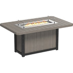 LuxCraft Lumin Fire Table 79" Rectangular (LFT79R) - LFT79RCGB Lumin Fire Table 79'' Rect. (CGB) Counter Height