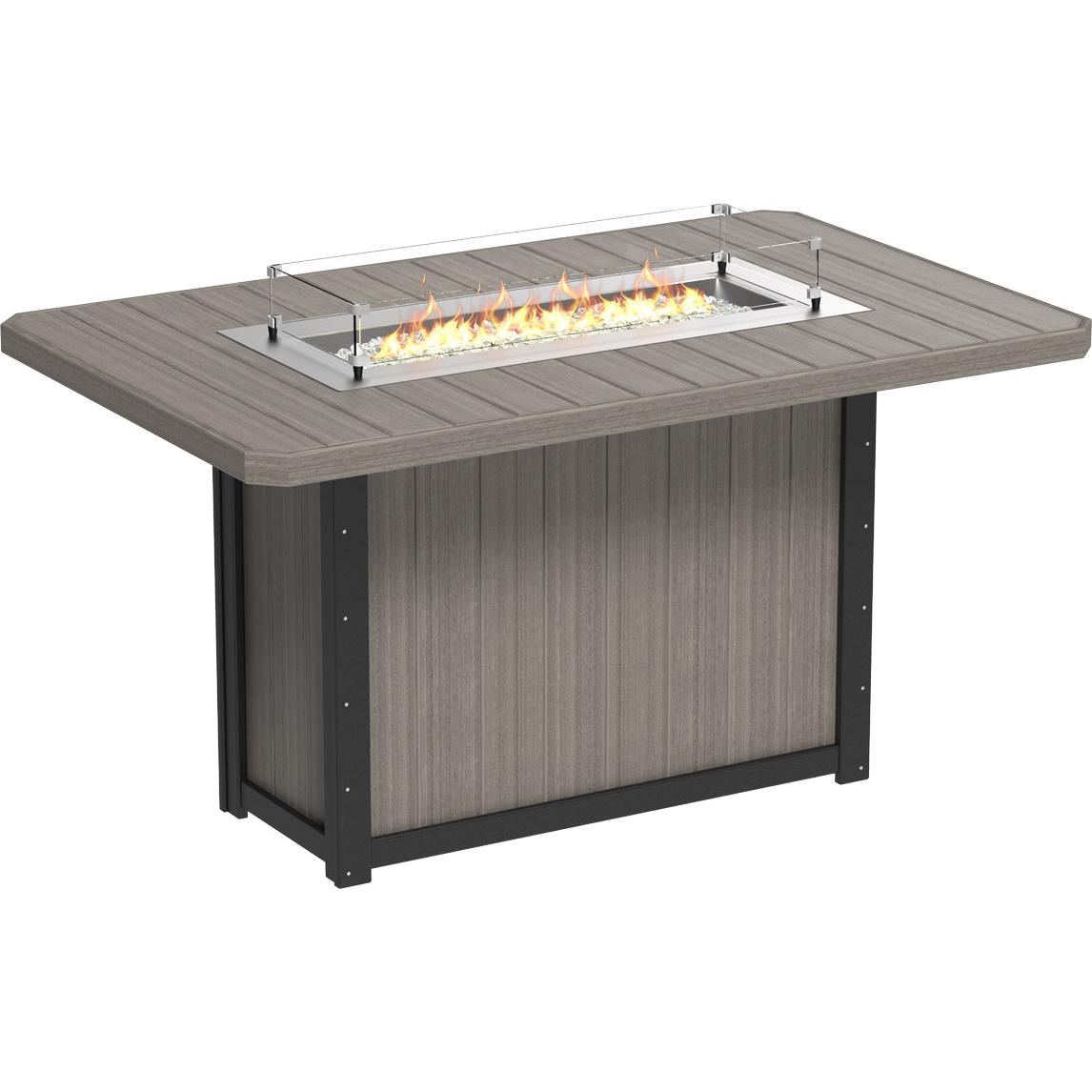 LuxCraft Lumin 79-Inch Rectangular Bar Height Fire Table