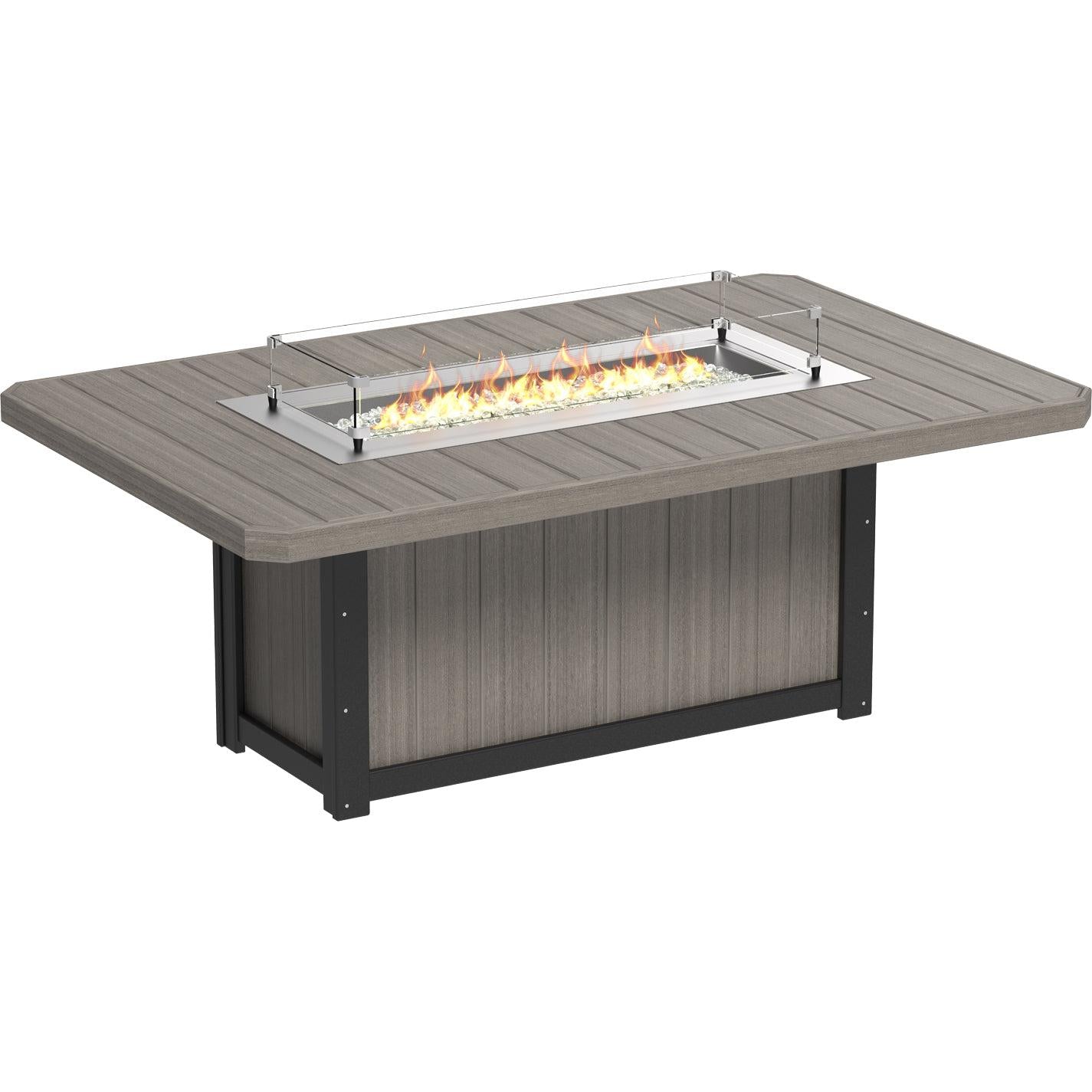 LuxCraft Lumin 79-Inch Rectangular Bar Height Fire Table