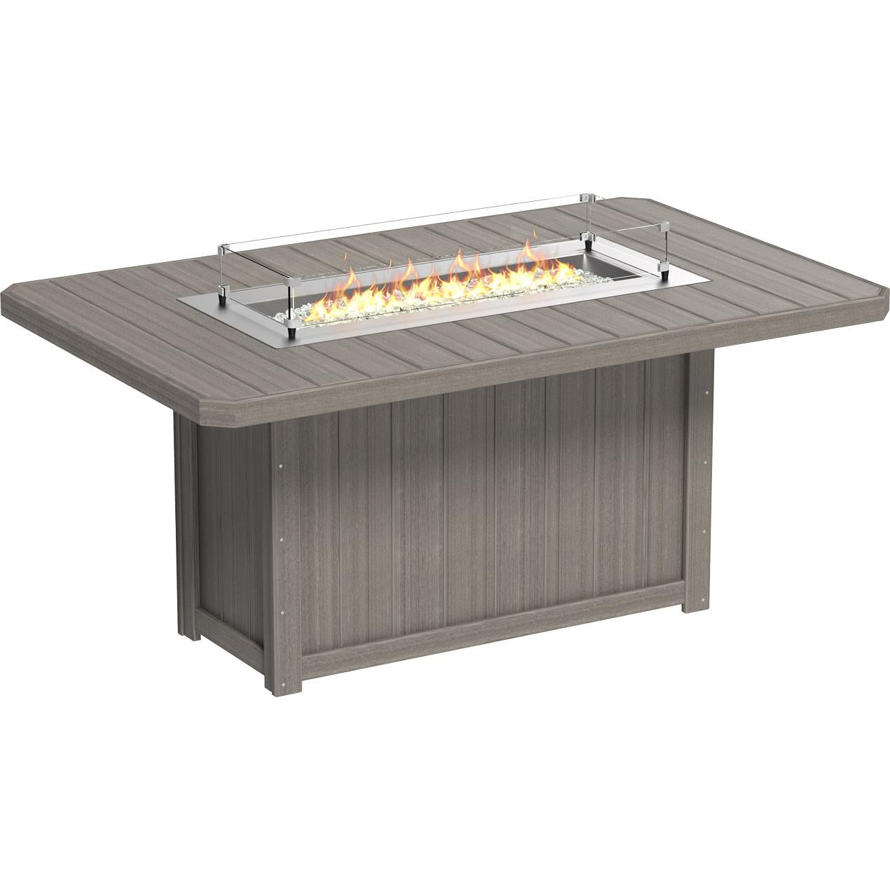 LuxCraft Lumin 79-Inch Rectangular Counter Height Fire Table