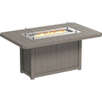 LuxCraft Lumin Fire Table 79" Rectangular (LFT79R) - LFT79RCG Lumin Fire Table 79'' Rectangular (CG) Counter Height