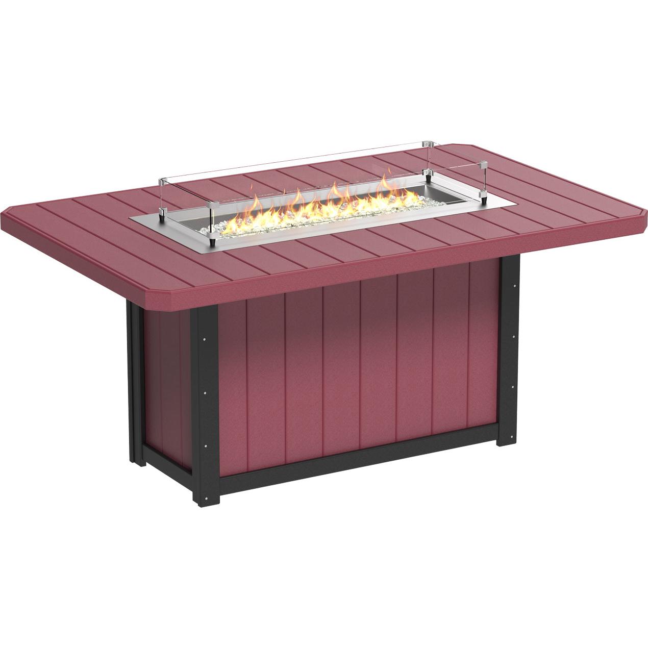 LuxCraft Lumin 79-Inch Rectangular Counter Height Fire Table