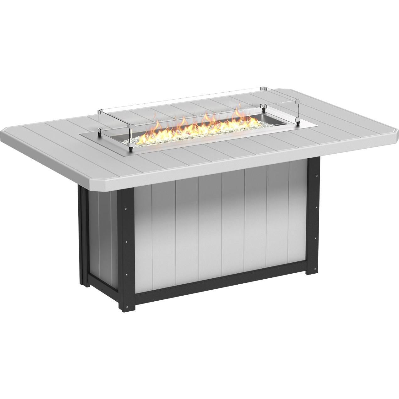 LuxCraft Lumin 79-Inch Rectangular Counter Height Fire Table