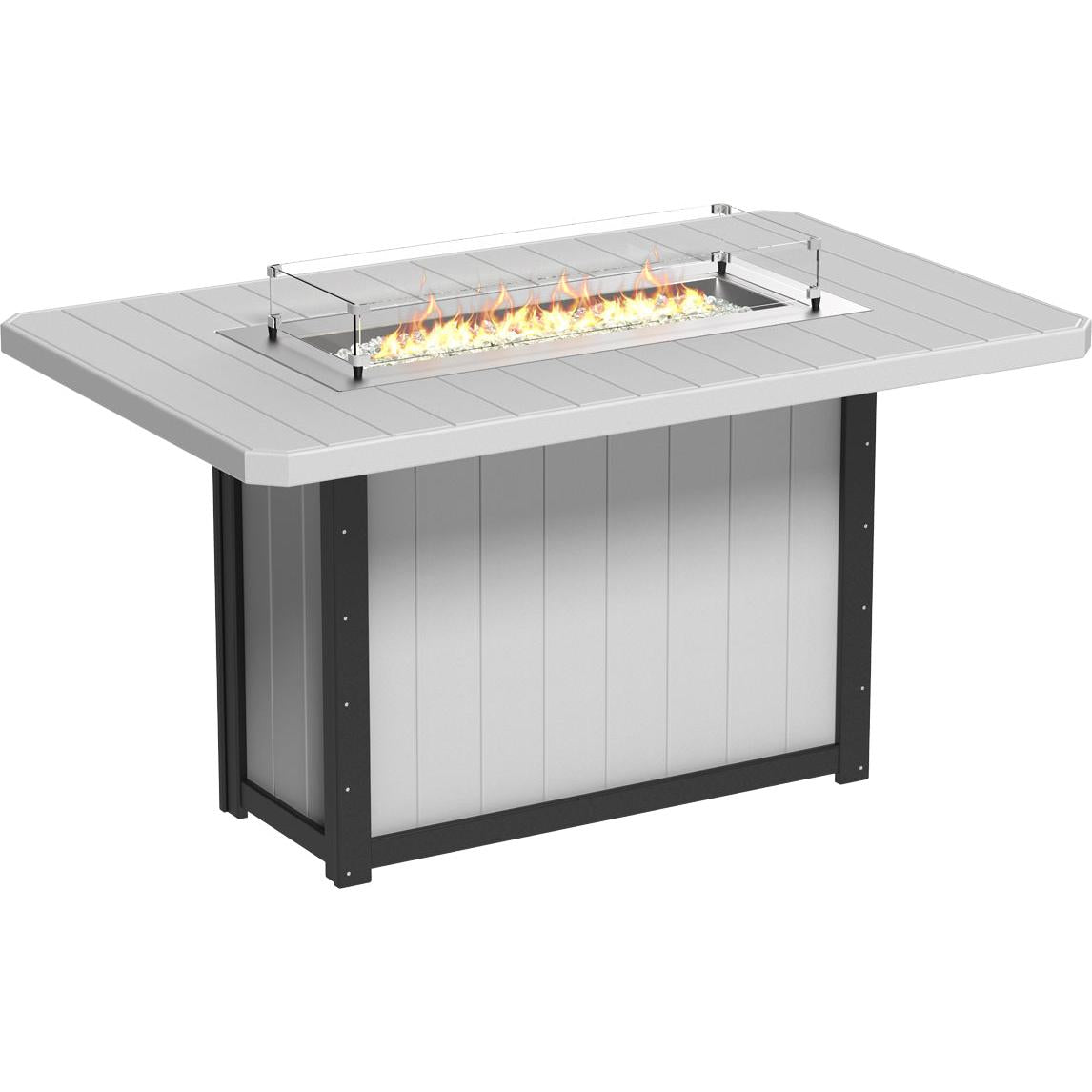 LuxCraft Lumin 79-Inch Rectangular Bar Height Fire Table