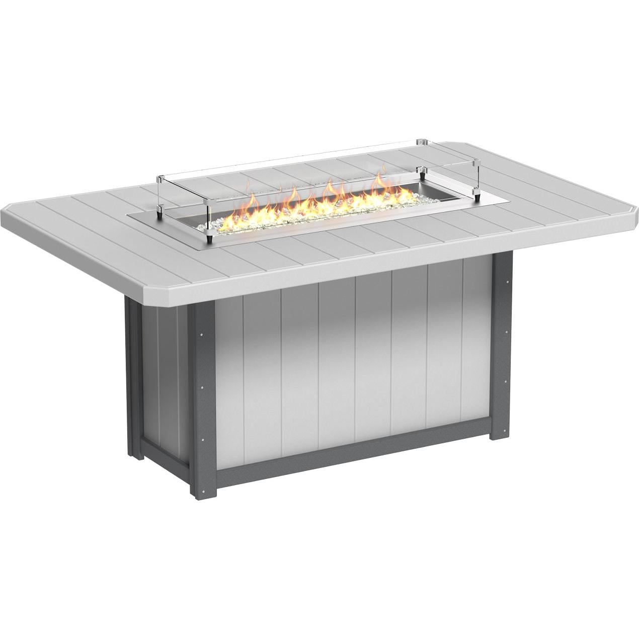 LuxCraft Lumin 79-Inch Rectangular Counter Height Fire Table