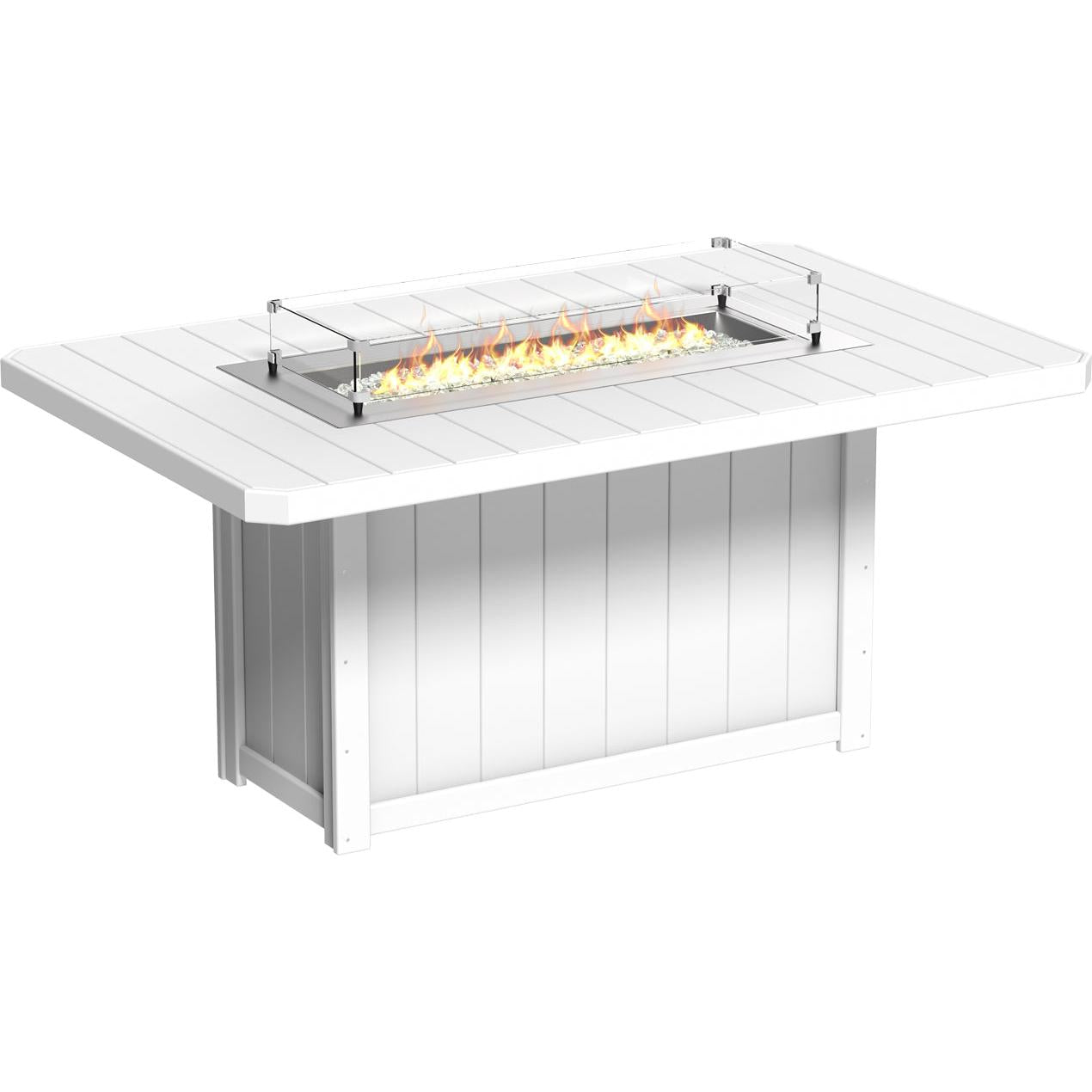 LuxCraft Lumin 79-Inch Rectangular Counter Height Fire Table