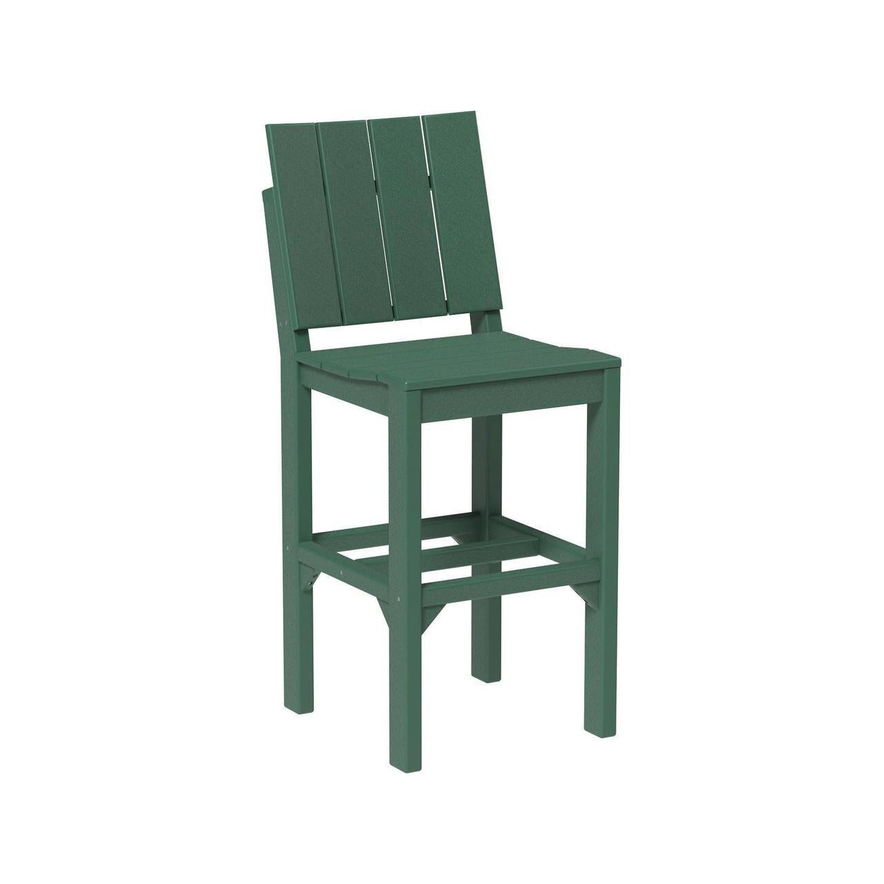LuxCraft Urban 18.75-Inch x 23.75-Inch Recycled Plastic Bar Height Side Chair