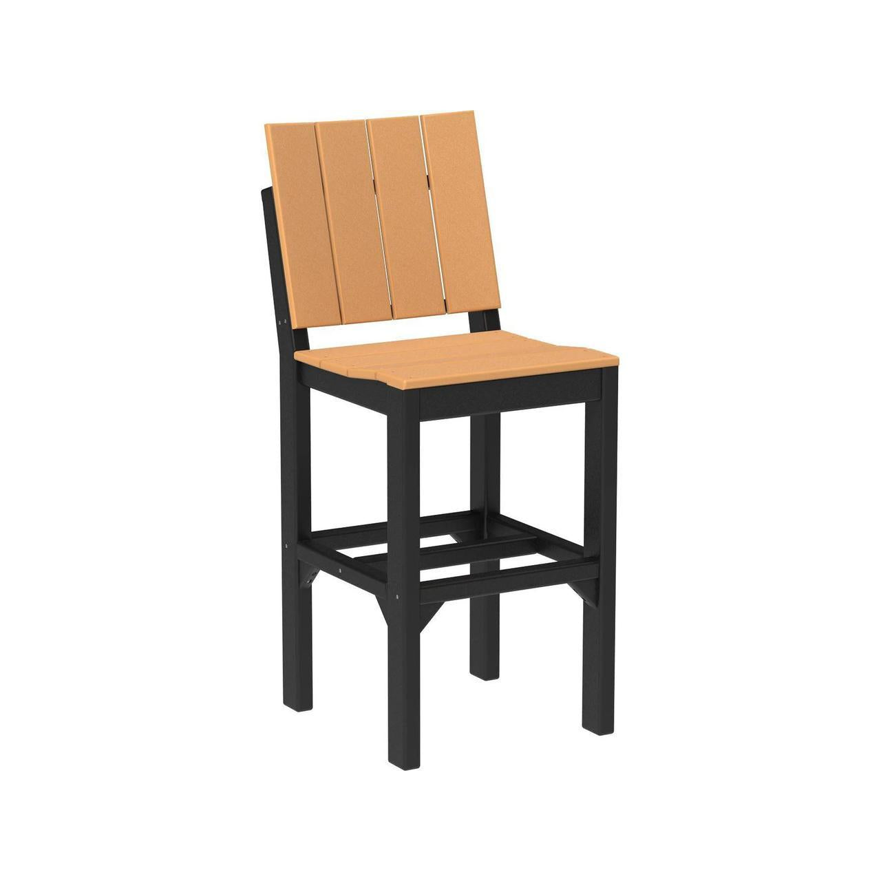 LuxCraft Urban 18.75-Inch x 23.75-Inch Recycled Plastic Bar Height Side Chair