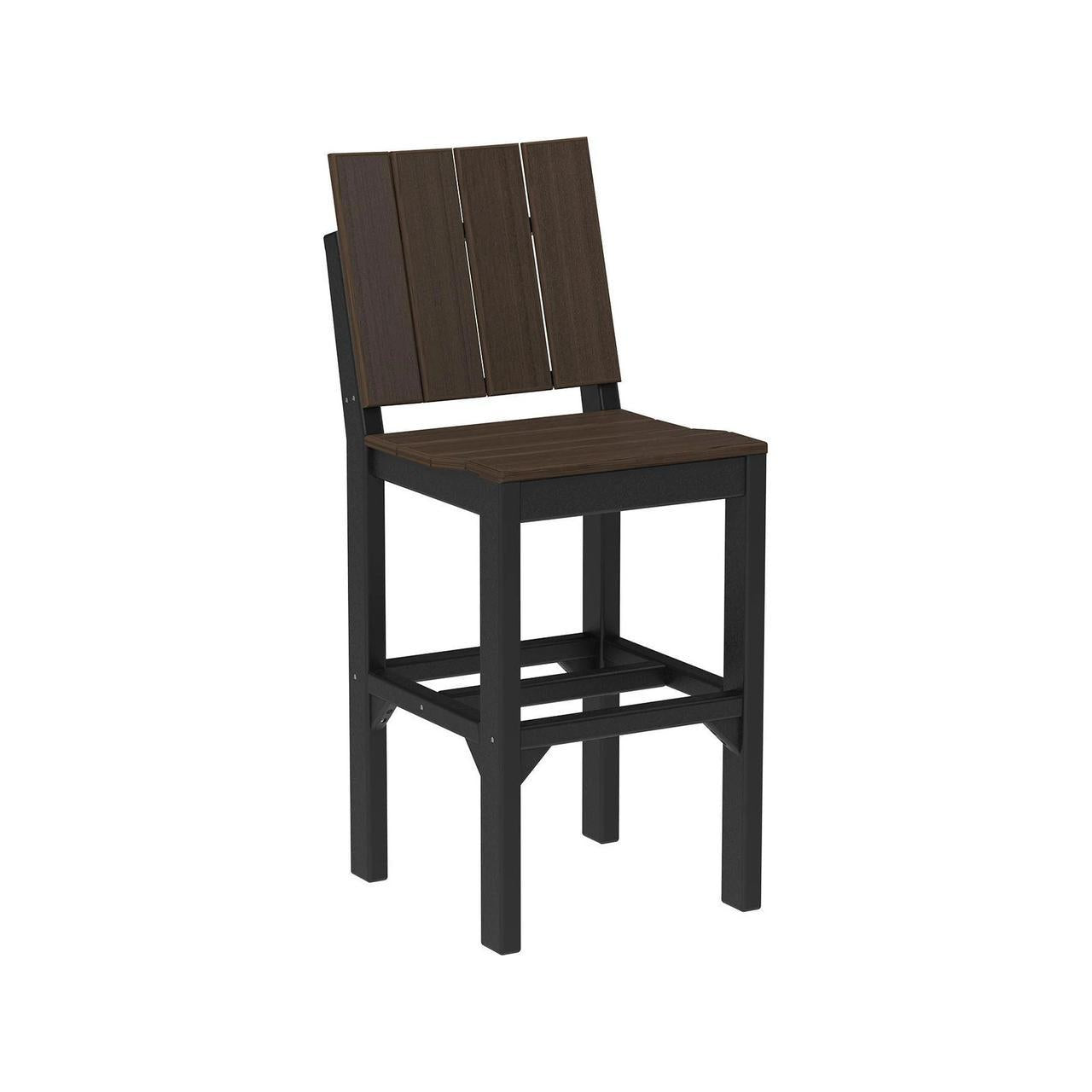 LuxCraft Urban 18.75-Inch x 23.75-Inch Recycled Plastic Bar Height Side Chair