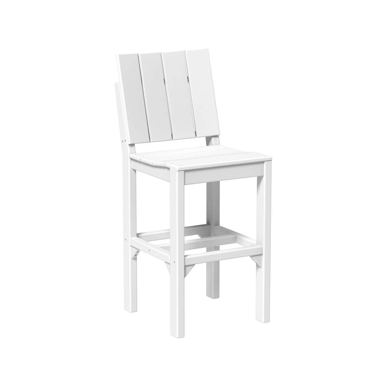 LuxCraft Urban 18.75-Inch x 23.75-Inch Recycled Plastic Bar Height Side Chair