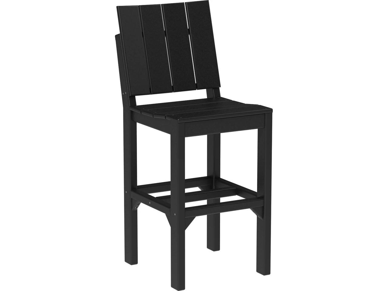 LuxCraft Urban 18.75-Inch x 23.75-Inch Recycled Plastic Bar Height Side Chair