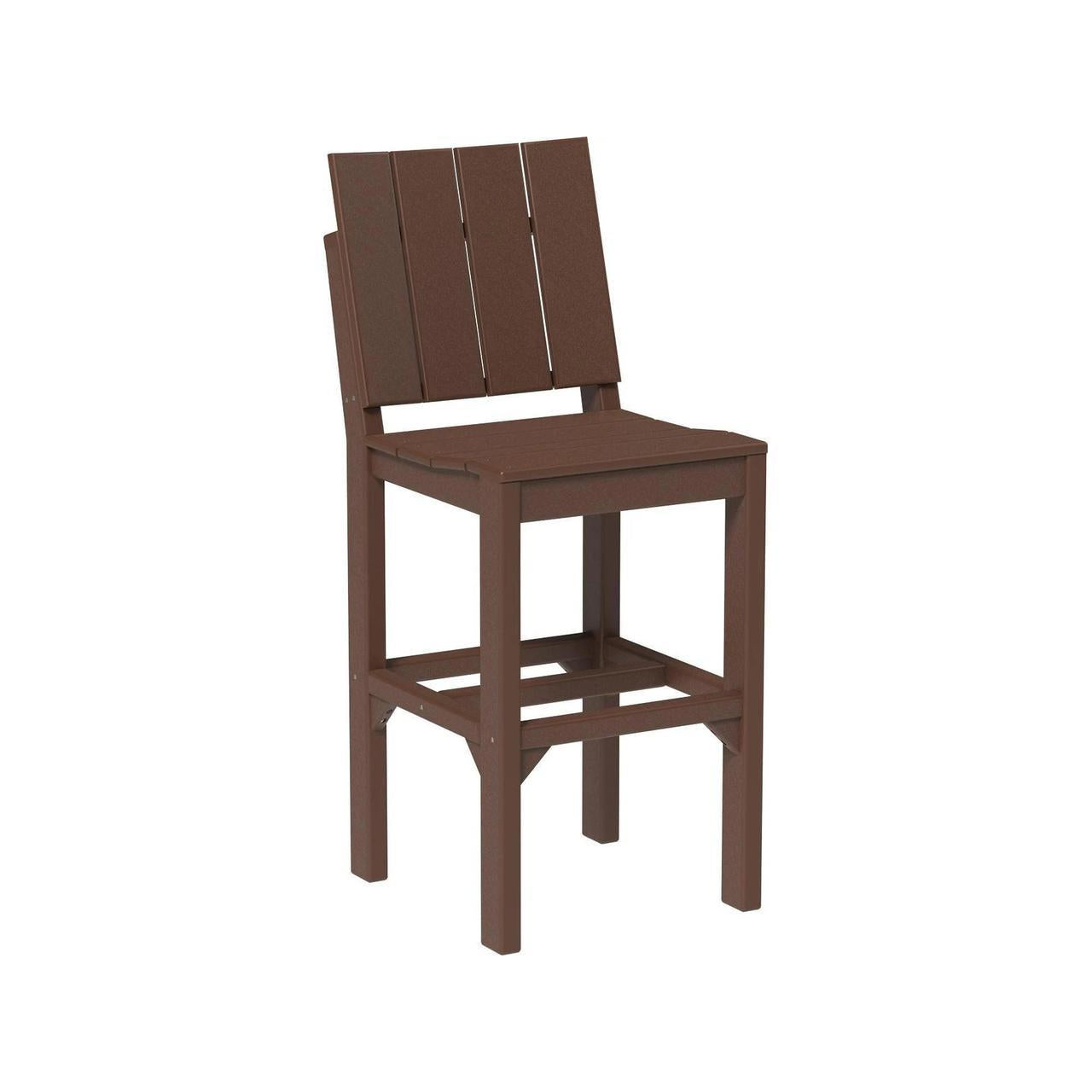 LuxCraft Urban 18.75-Inch x 23.75-Inch Recycled Plastic Bar Height Side Chair
