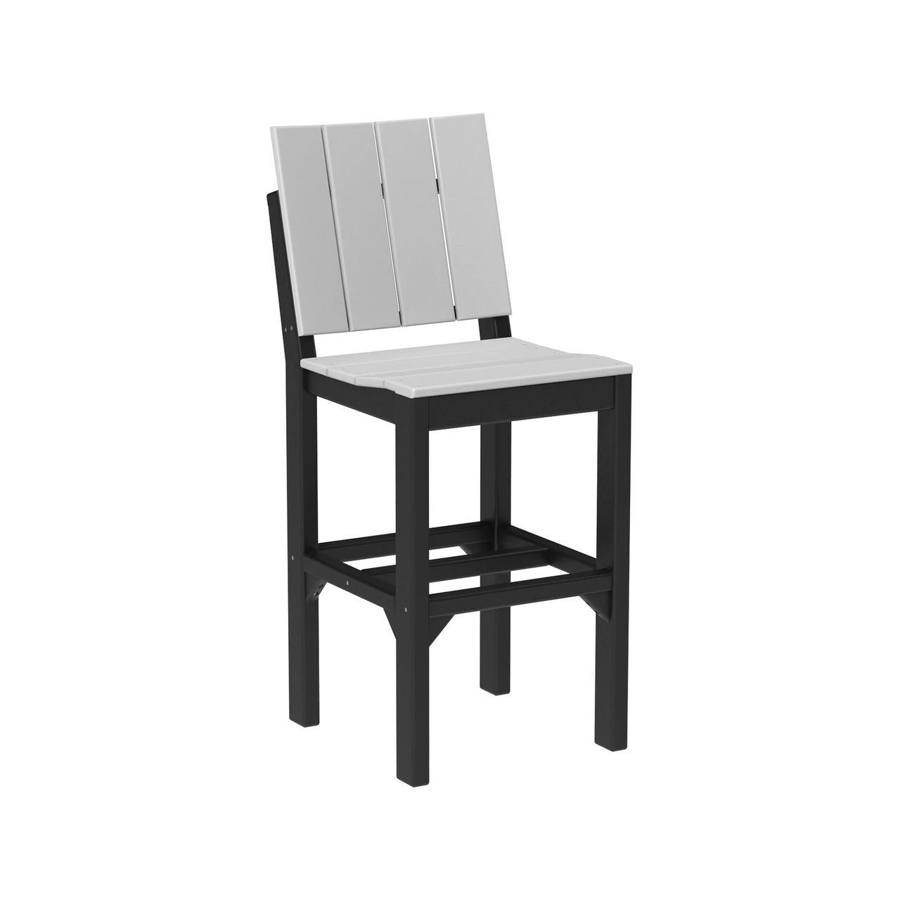 LuxCraft Urban 18.75-Inch x 23.75-Inch Recycled Plastic Bar Height Side Chair