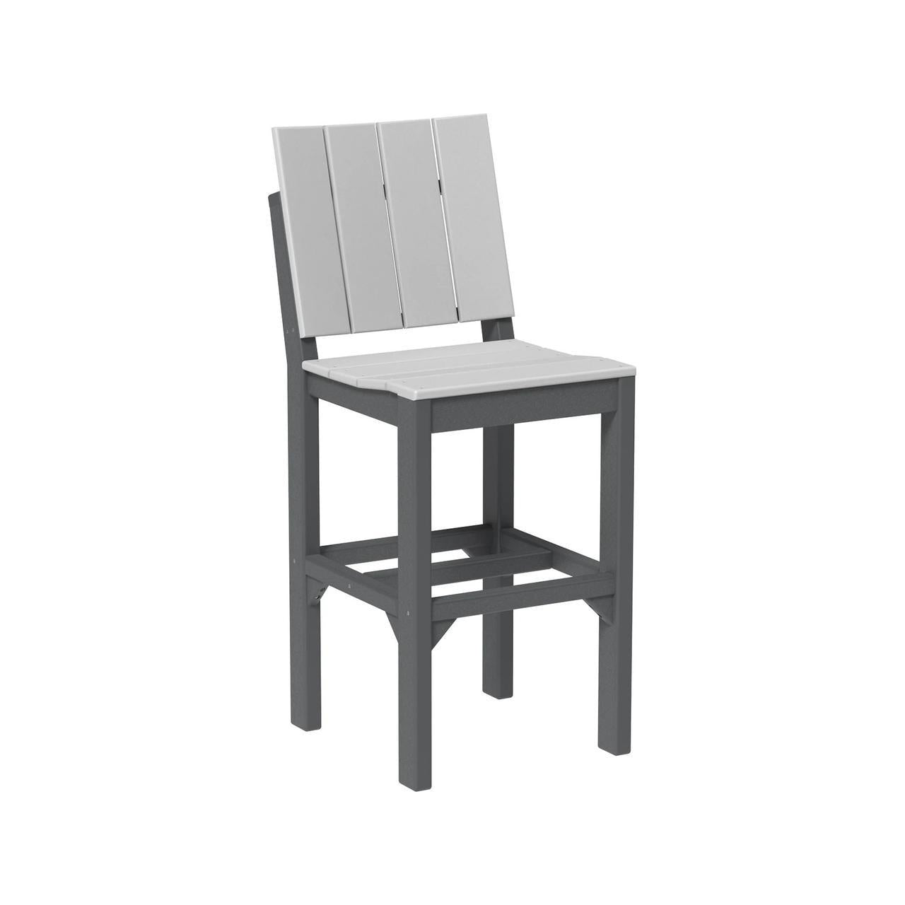 LuxCraft Urban 18.75-Inch x 23.75-Inch Recycled Plastic Bar Height Side Chair