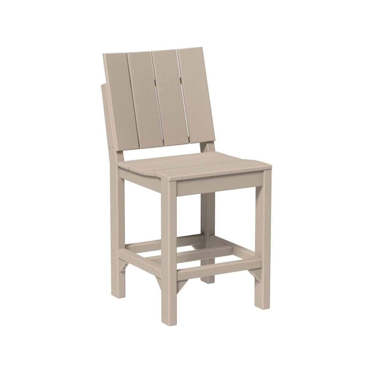 LuxCraft Urban 24-Inch Recycled Plastic Counter Height Side Chair
