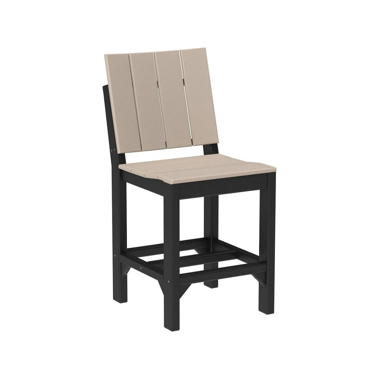LuxCraft Urban 24-Inch Recycled Plastic Counter Height Side Chair