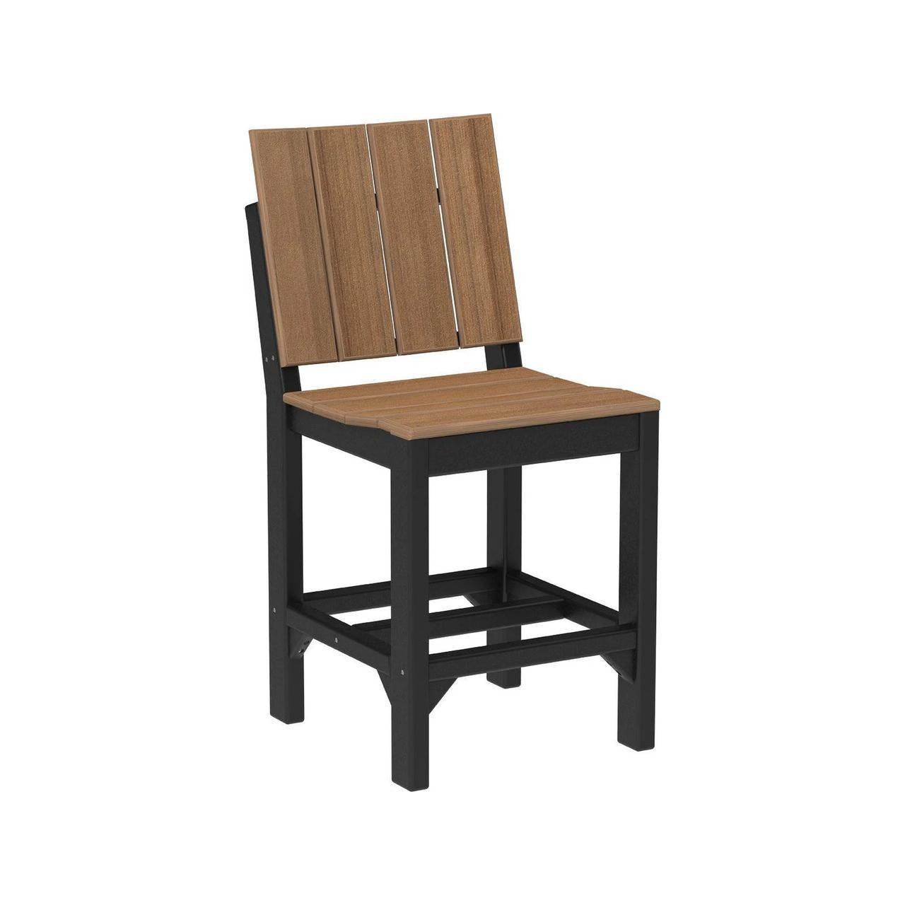 LuxCraft Urban 24-Inch Recycled Plastic Counter Height Side Chair