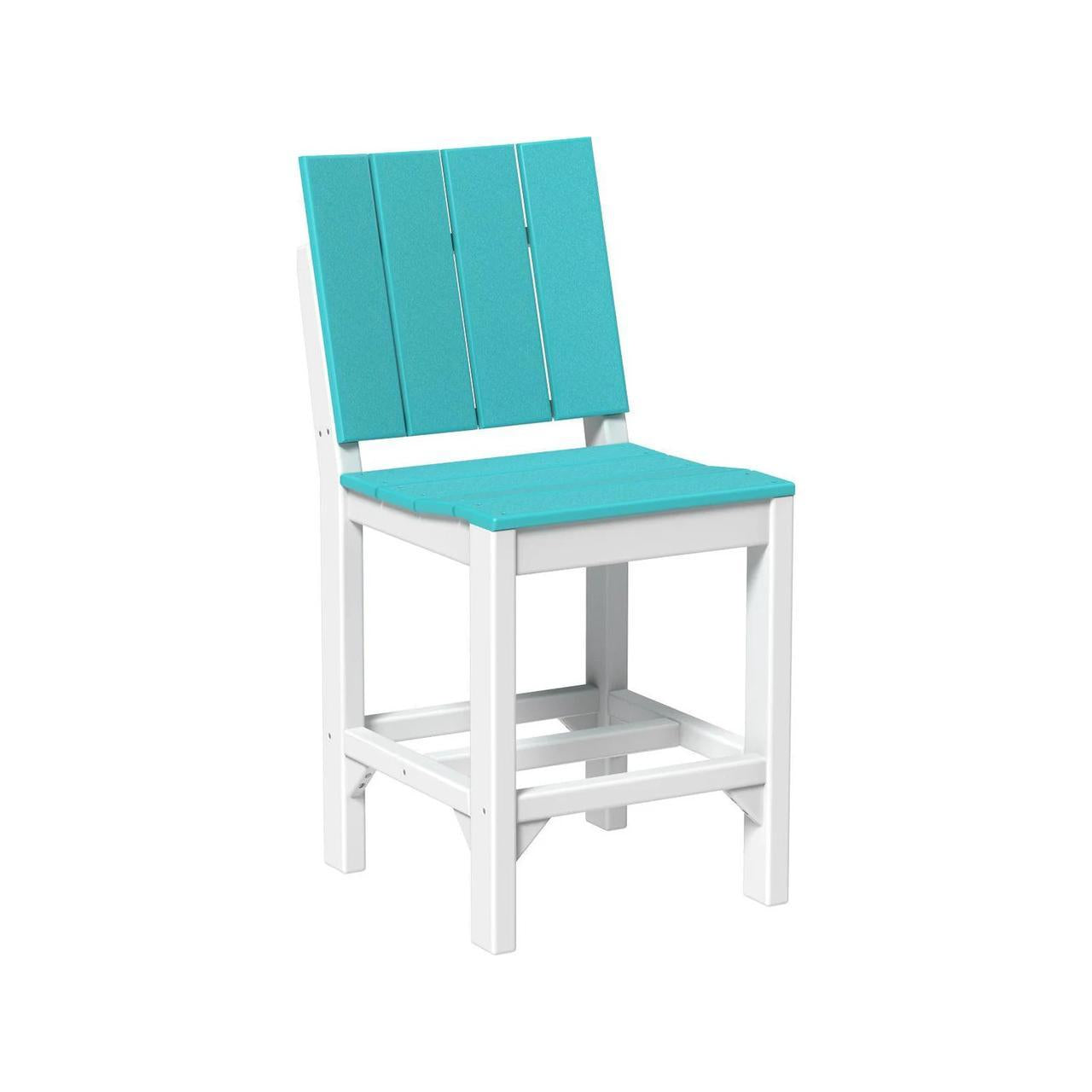 LuxCraft Urban 24-Inch Recycled Plastic Counter Height Side Chair