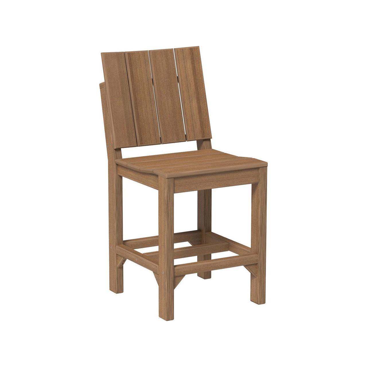 LuxCraft Urban 24-Inch Recycled Plastic Counter Height Side Chair