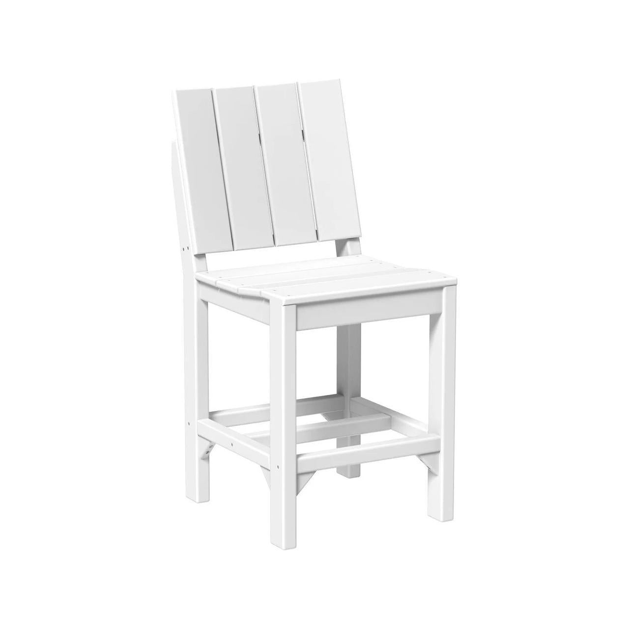 LuxCraft Urban 24-Inch Recycled Plastic Counter Height Side Chair