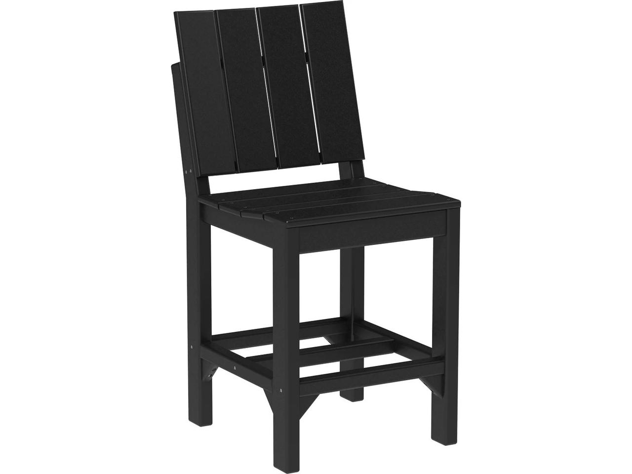 LuxCraft Urban 24-Inch Recycled Plastic Counter Height Side Chair