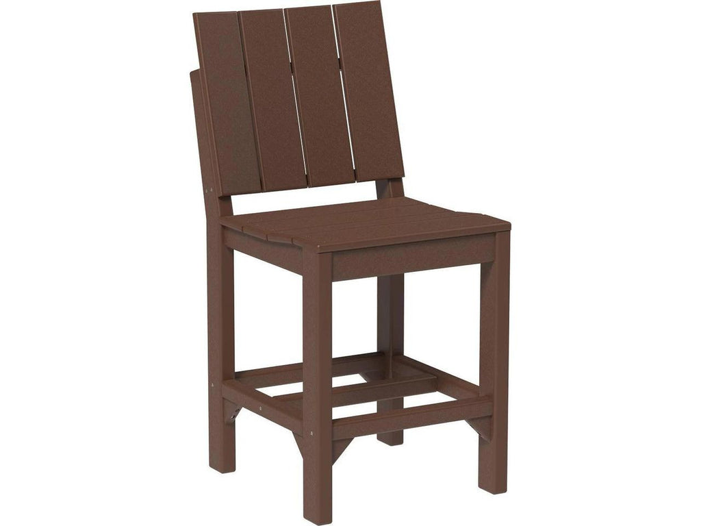 LuxCraft Urban 24-Inch Recycled Plastic Counter Height Side Chair