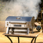 Stainless Steel 1-Burner Propane Gas Tabletop Grill