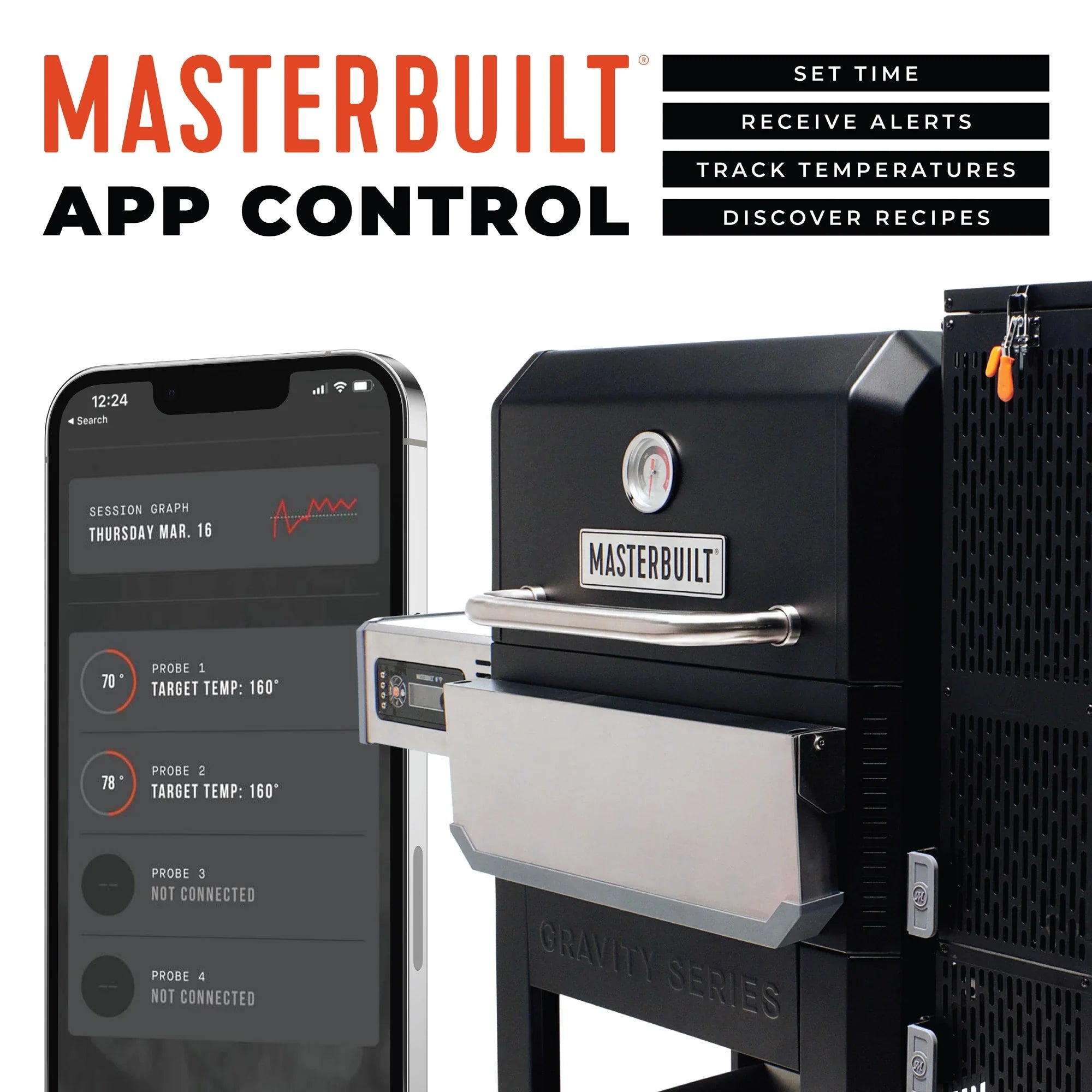 Masterbuilt Gravity Series 800 Digital Charcoal Griddle Grill Smoker