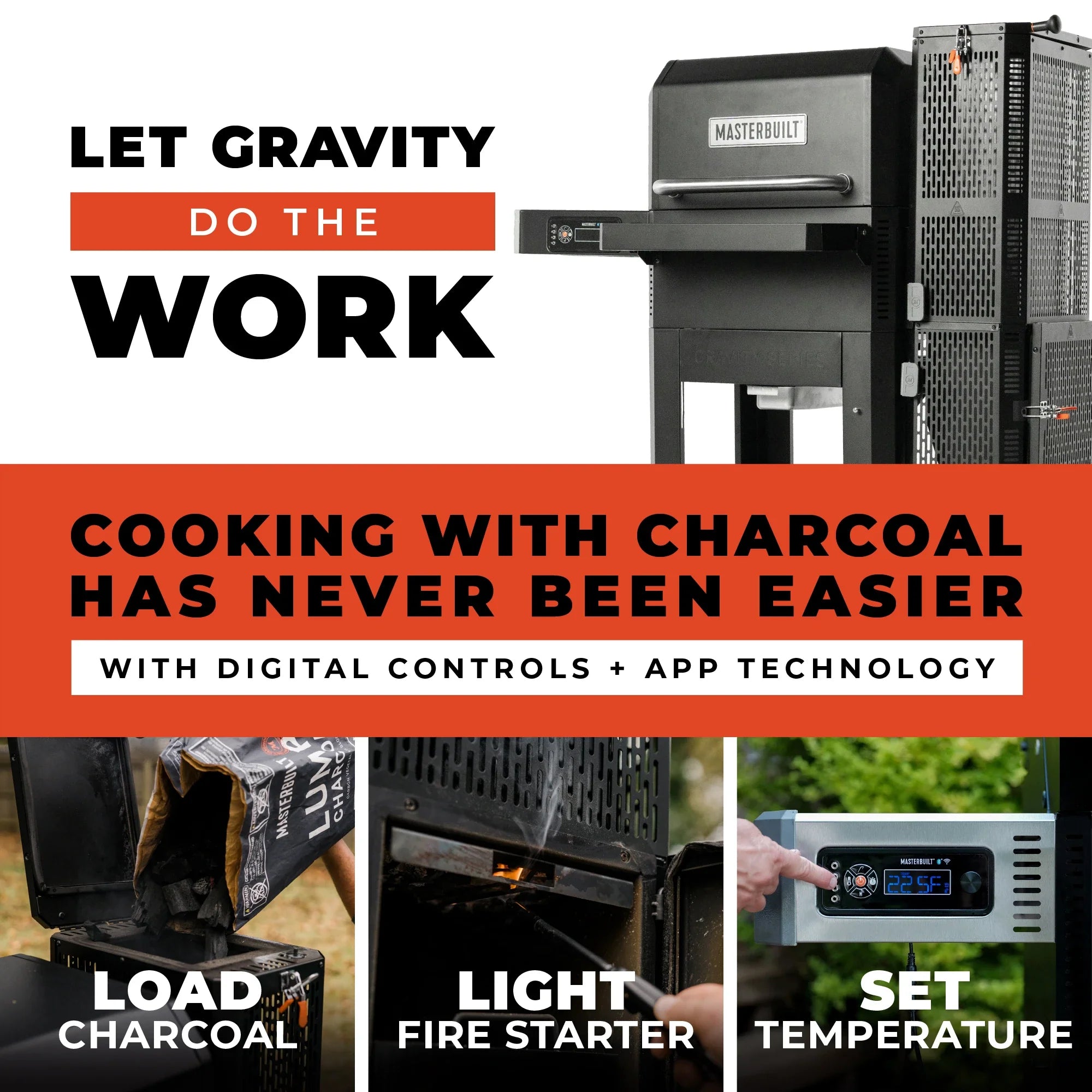 Masterbuilt Gravity Series 600 Digital Charcoal Grill and Smoker