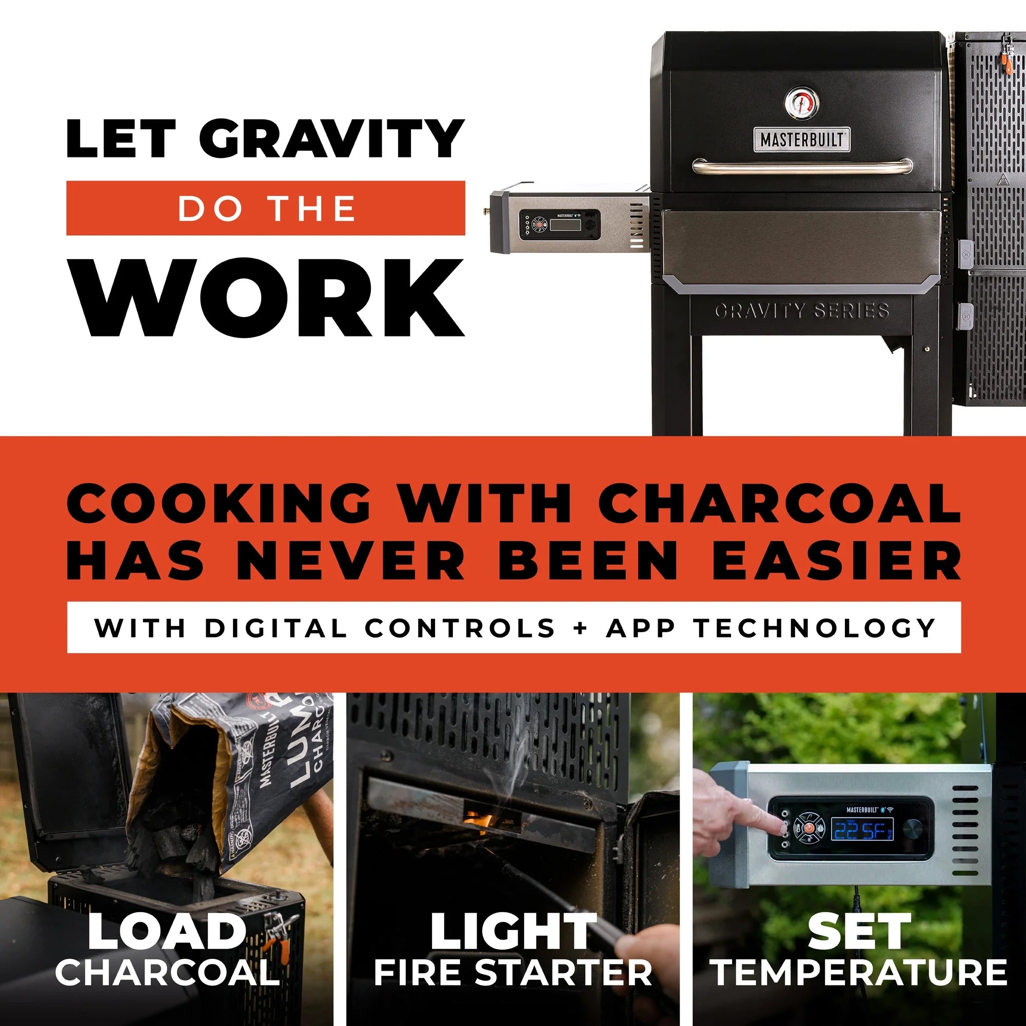 Masterbuilt Gravity Series 1050 Digital Charcoal Grill and Smoker
