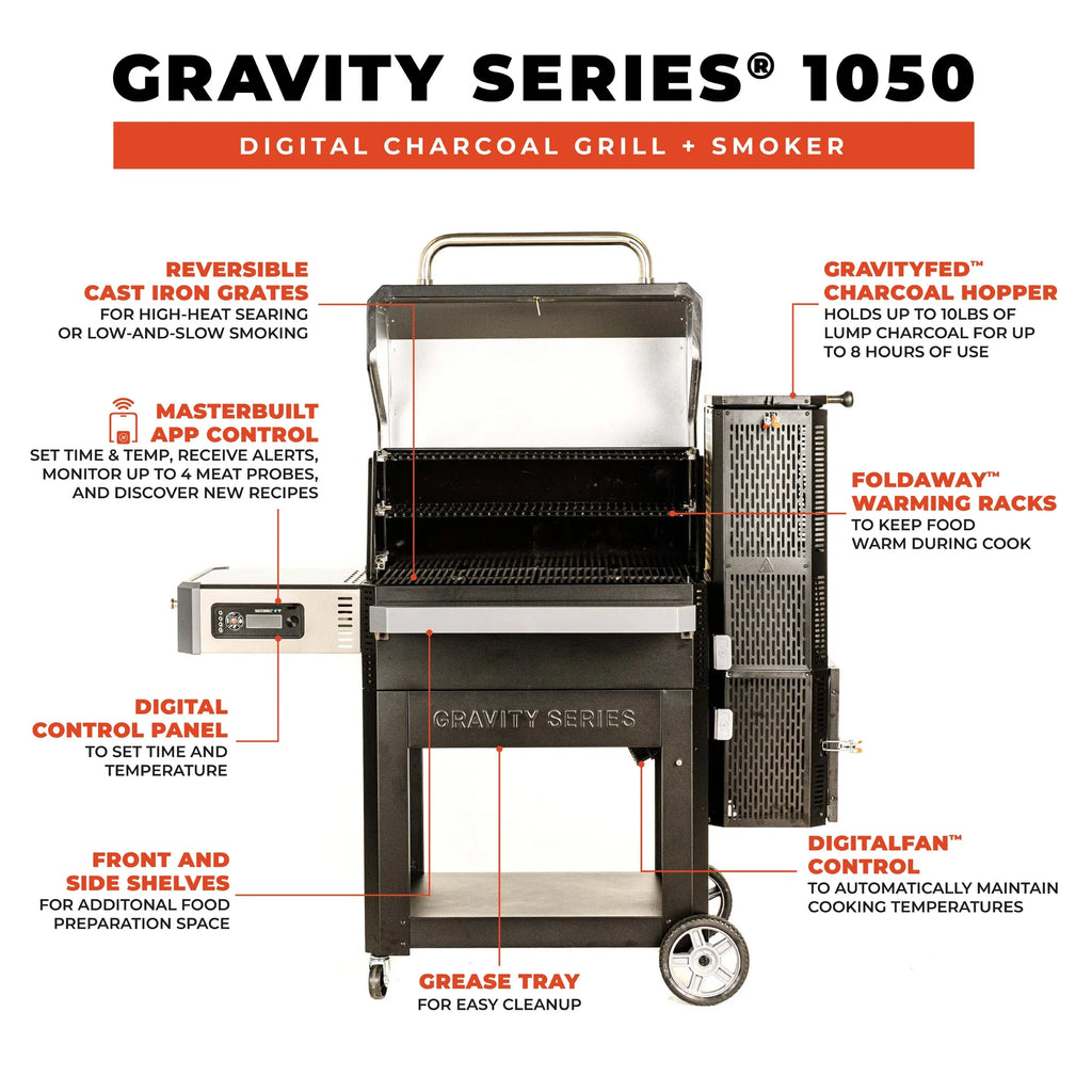 Masterbuilt Gravity Series 1050 Digital Charcoal Grill and Smoker