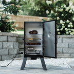30-Inch Analog Electric Smoker with Legs and Cover Bundle