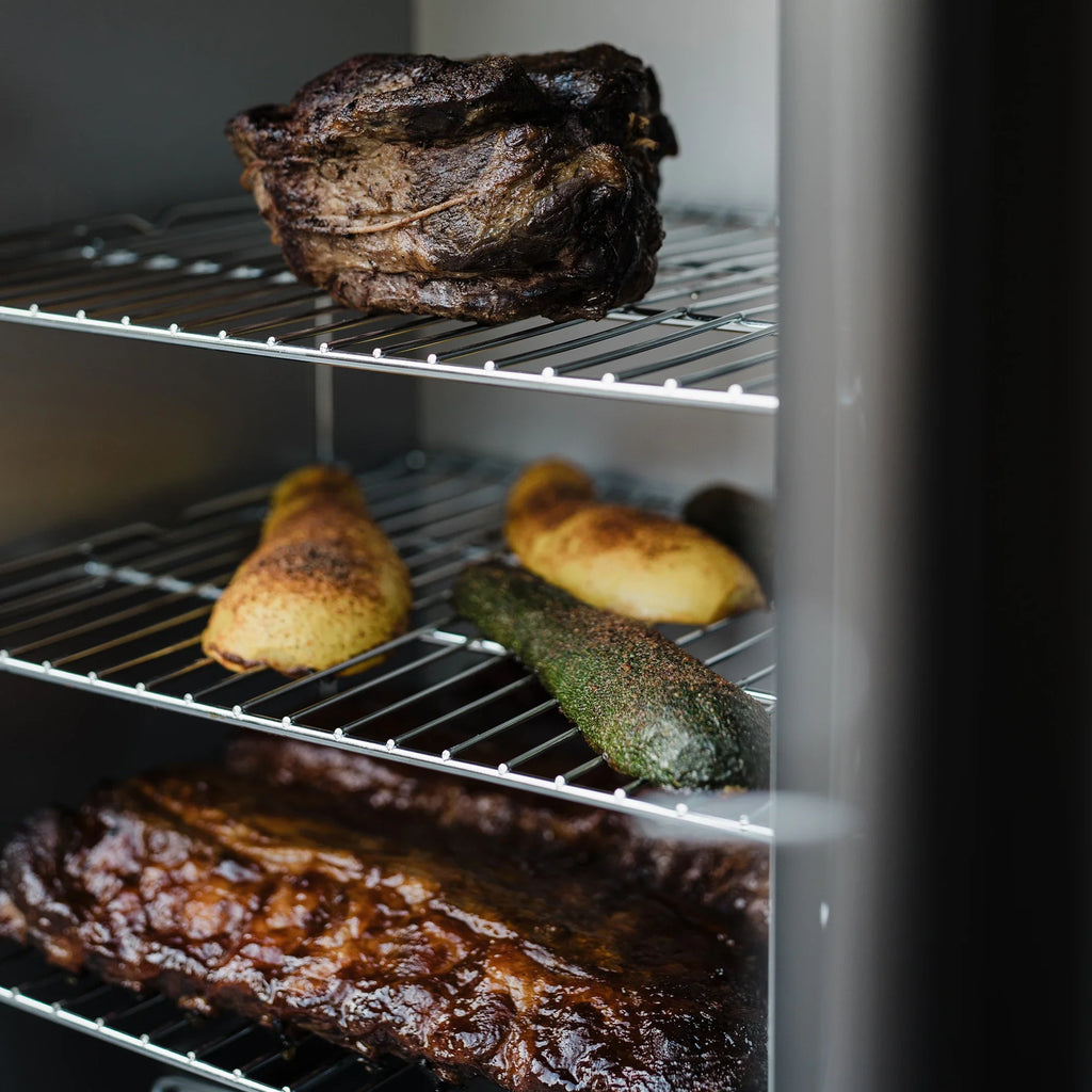 30-Inch Analog Electric Smoker with Legs and Cover Bundle