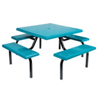 Wausau Tile MF1020 Square Modular 4-Bench Table official product image
