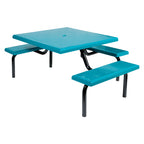 Wausau Tile MF1021 Square Modular 3-Bench ADA Table official product image