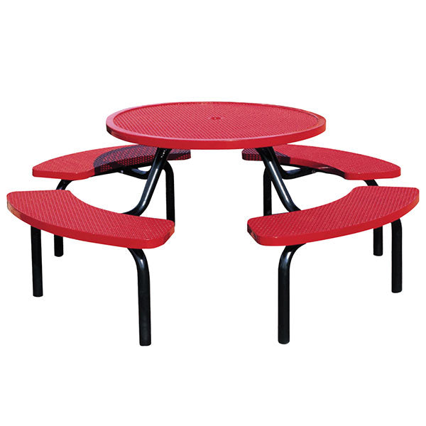 Wausau Tile MF1023 Round Modular 4-Bench Table official product image
