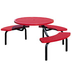 Wausau Tile MF1024 Round Modular 3-Bench ADA Table official product image