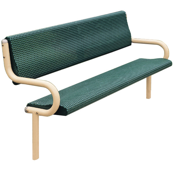 Wausau Tile MF2012 Ergo Metal Bench Inground official product image