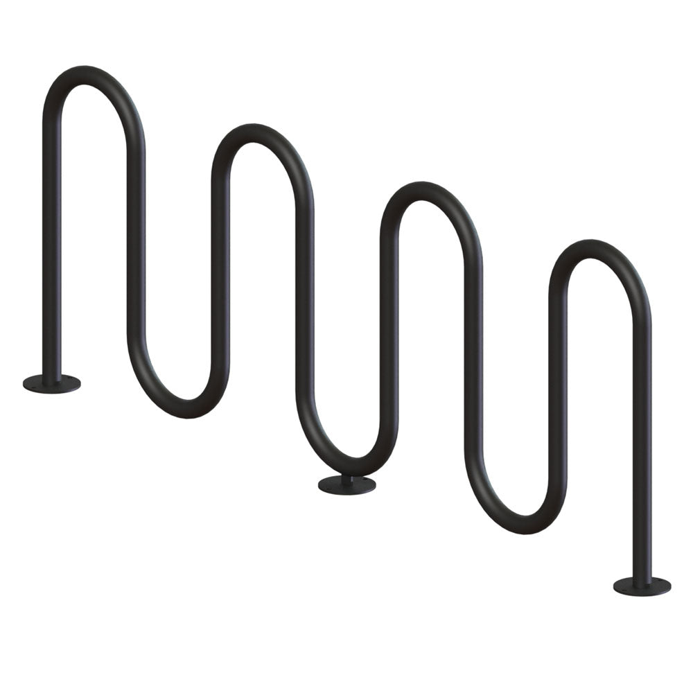 Wausau Tile MF9011 Surface Mount 7 Loop Bike Rack official product image