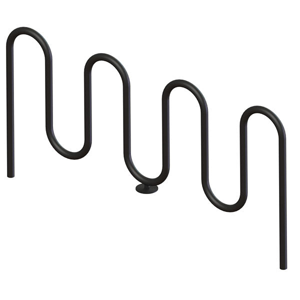 Wausau Tile MF9013 Inground Mount 7 Loop Bike Rack official product image