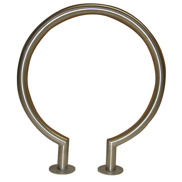 Wausau Tile MF9048 Surface Mount Stainless Steel Circle Bike Rack official product image