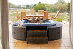 MSpa Tekapo 4-Person Inflatable Hot Tub Square Grey