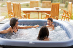 MSpa Tekapo 4-Person Inflatable Hot Tub Square Grey