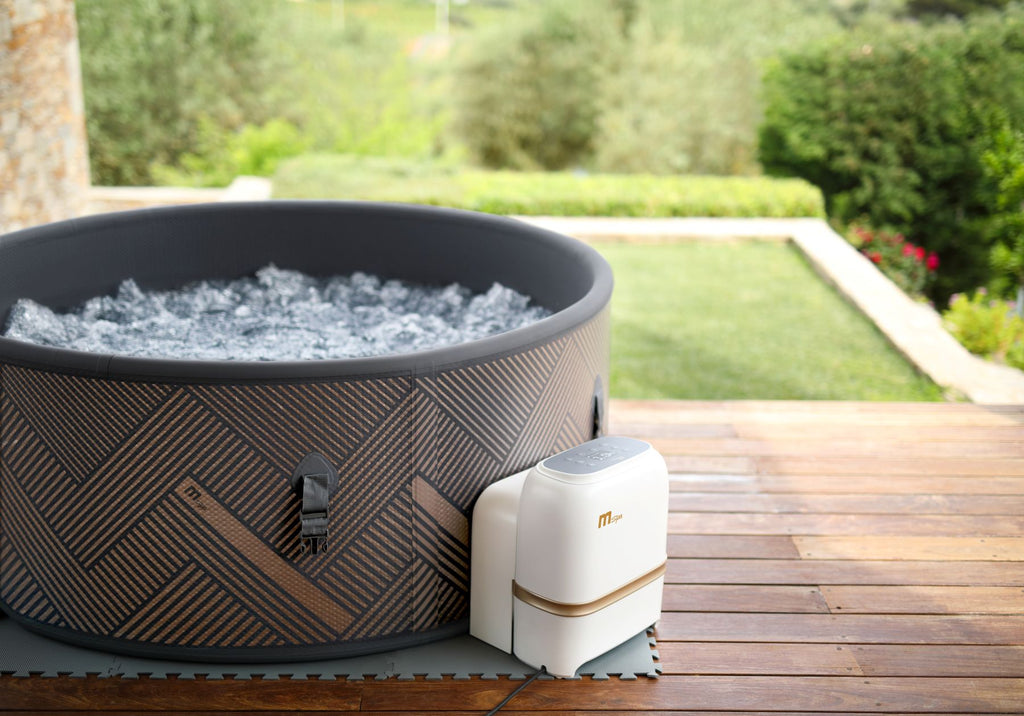 MSpa Mono Inflatable Hot Tub 6 Person Round Grey