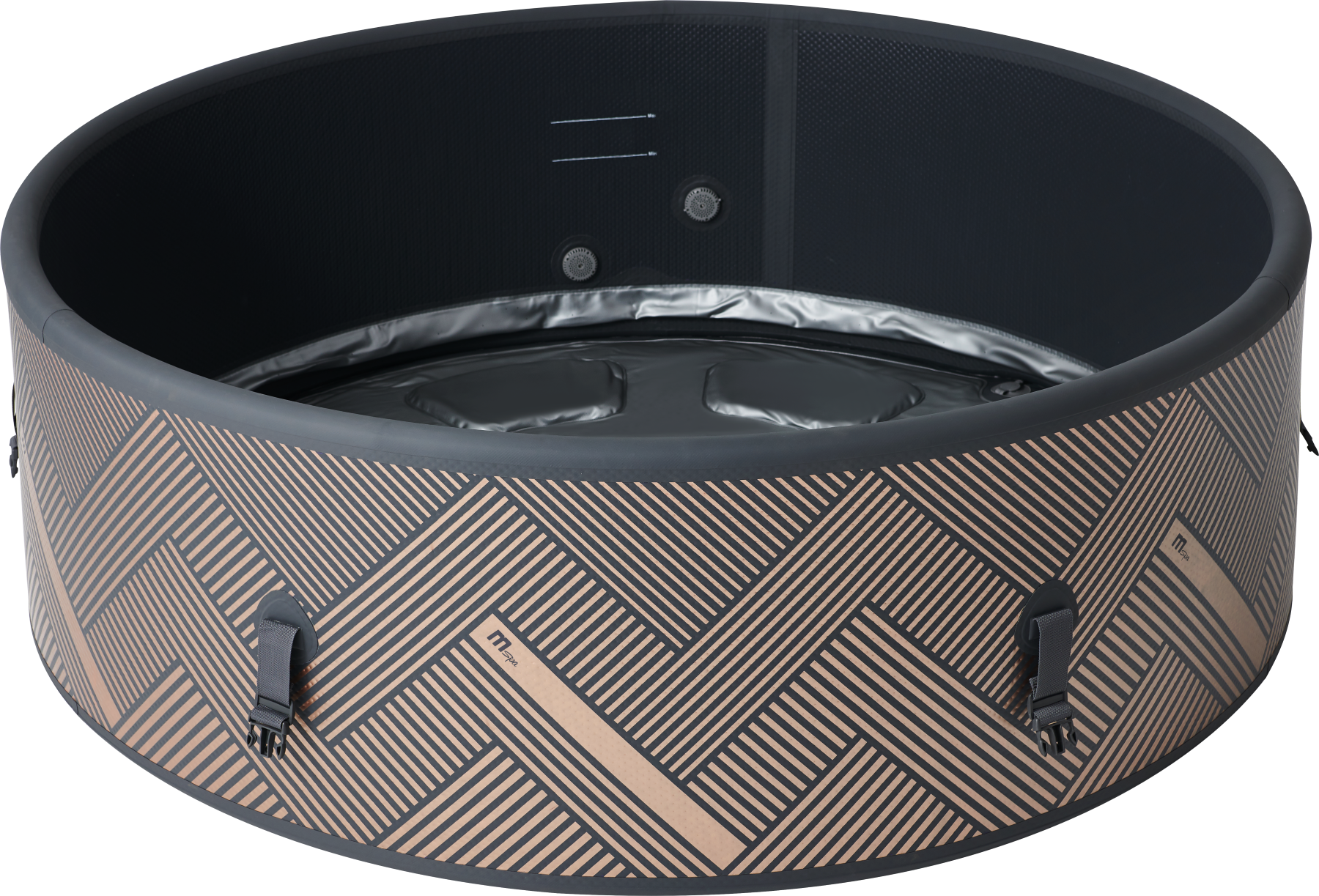 MSpa Mono Inflatable Hot Tub 6 Person Round Grey