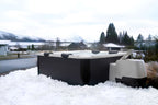 MSpa Oslo Frame Hot Tub 6 Person Spa w/ Hydro Jets, 140 Air Jets, LED Lighting, App Control