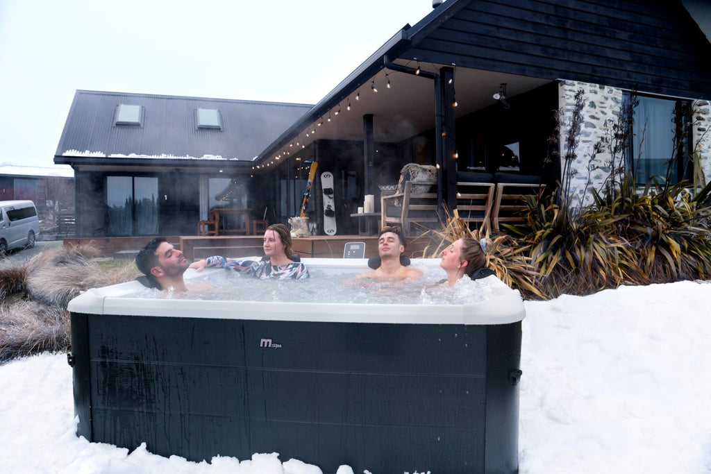 MSpa Oslo Frame Hot Tub 6 Person Spa w/ Hydro Jets, 140 Air Jets, LED Lighting, App Control