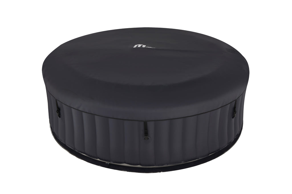 M-Spa Aurora Inflatable Hot Tub 6 Person LED Lighting Navy